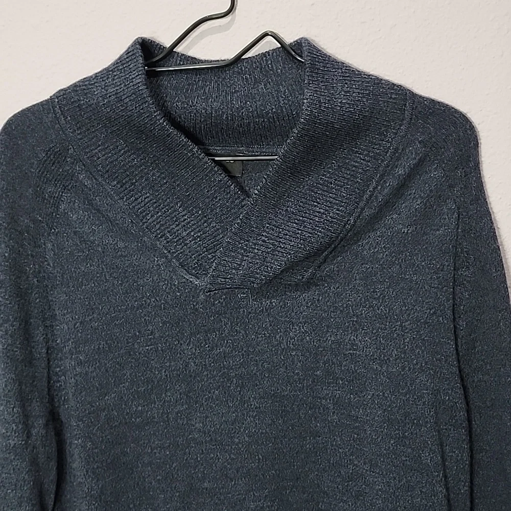 Banana Republic 100% Merino Wool Mens Size L blue Pullover‎ Sweater